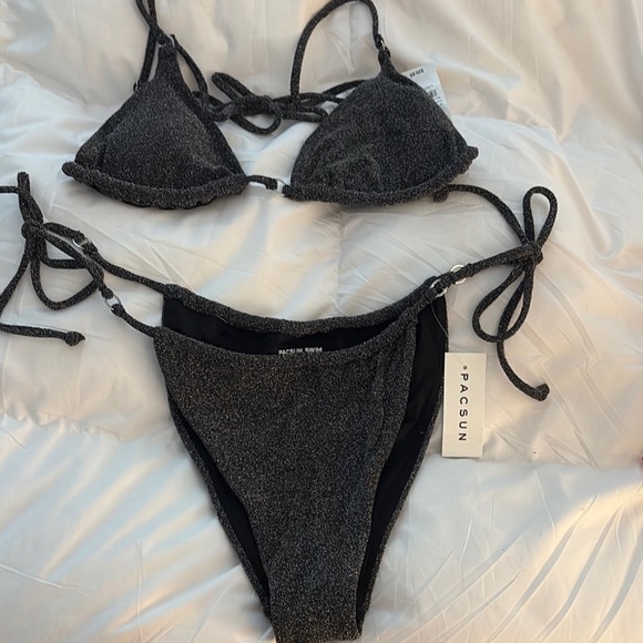 Pacsun Shimmer Bikini Bottom - Picture 2 of 7